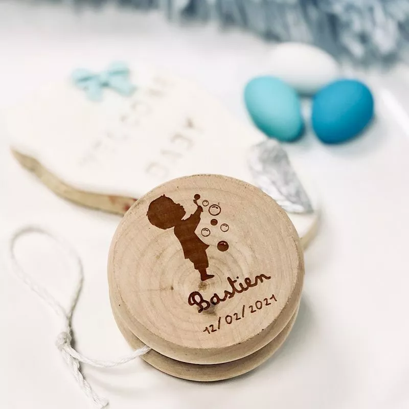 Yoyo personnalisé bapteme Garçon
