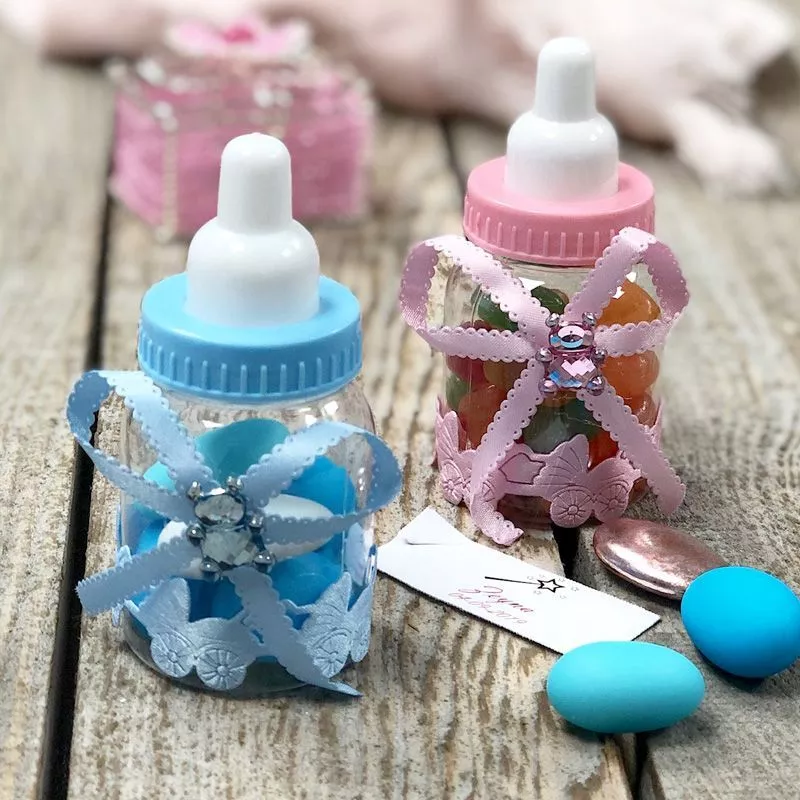 12 Biberons Dragées naissance décore Ourson