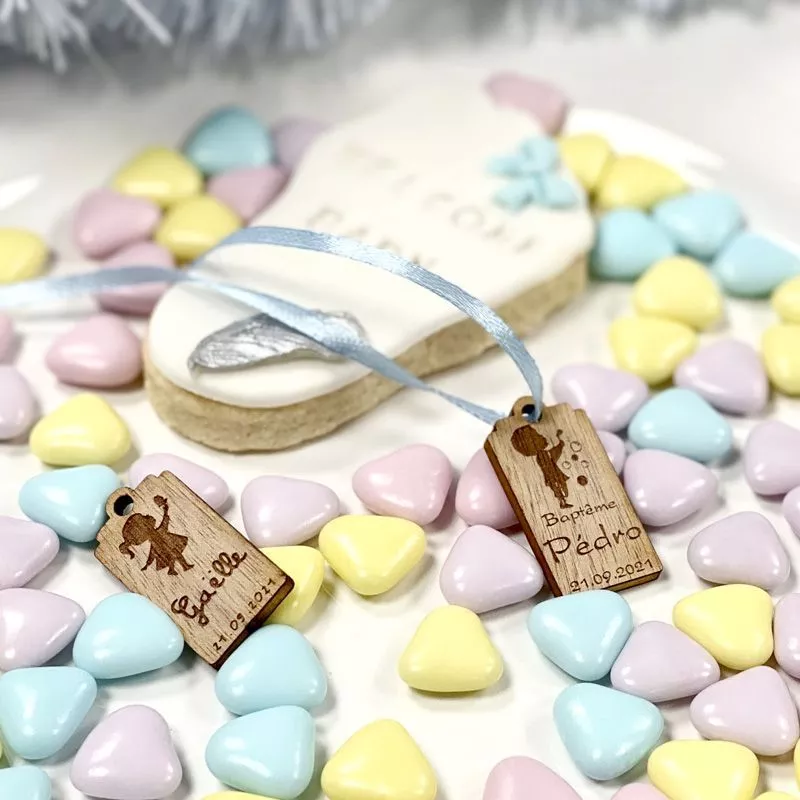 Dragées Coeurs chocolat thème Baby - 500gr