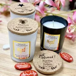 Bougie parfumée personnalisée Remerciement