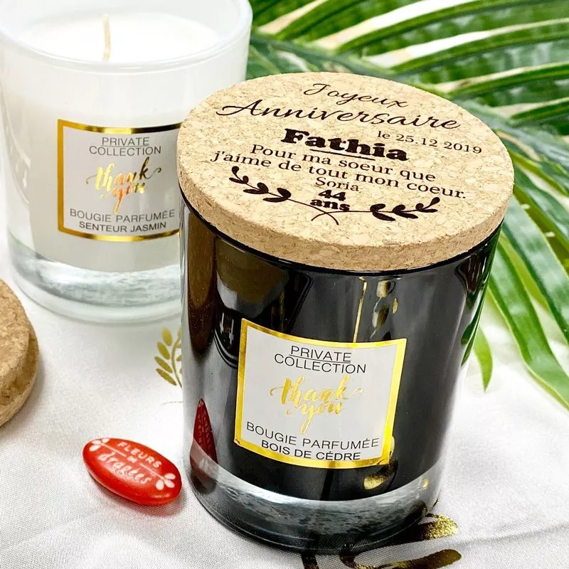 Bougie parfumée Personnalisée Anniversaire