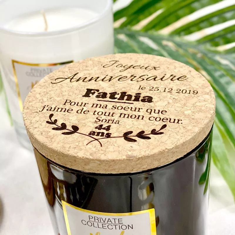 Bougie parfumée Personnalisée Anniversaire