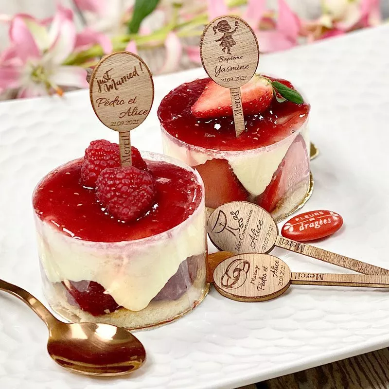 Étiquette Pic gâteau - Personnalisée