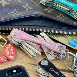 Organisateur de Clés Personnalisé - Rose ( Gravure offerte!)