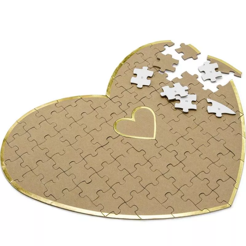 Livre d'or Puzzle forme coeur
