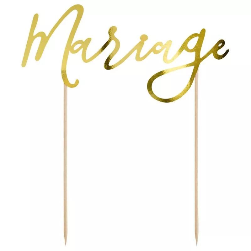 Topper cake "Mariage" or