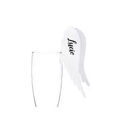 Marque place papier irisé aile d'ange lot de 10
