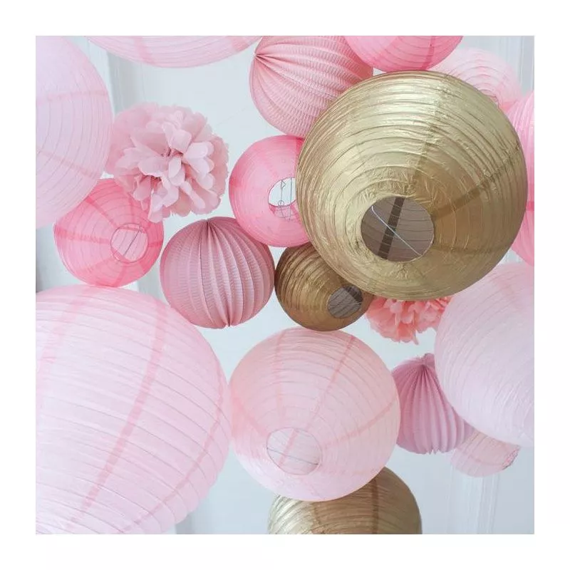 Lampion deco géant Rose Gold Ø 50cm