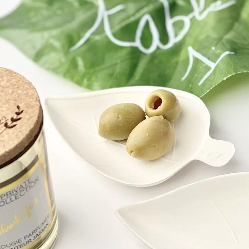 25 Verrine feuilles - écologique en fibre de canne à sucre