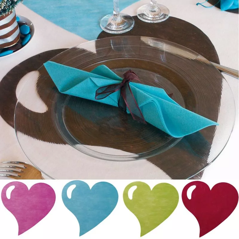 Set de table coeur X50
