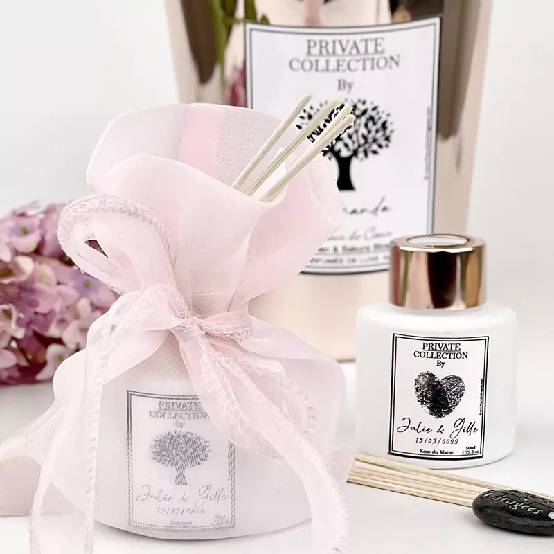 Pack diffuseur parfum cadeau d'invité raffiné - 50ml (6psc)