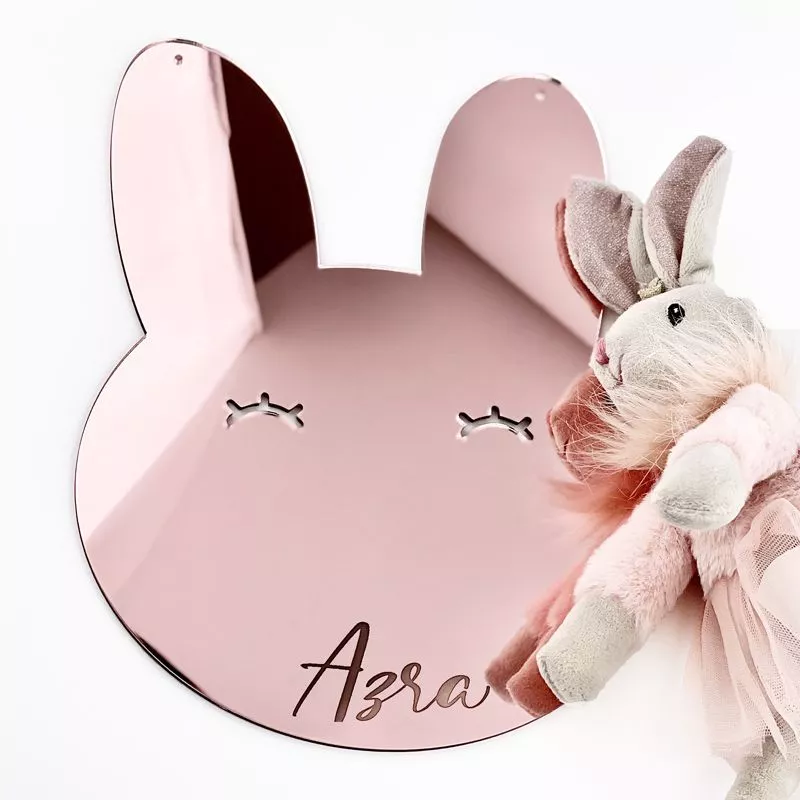 Miroir lapin acrylique - Personnalisé