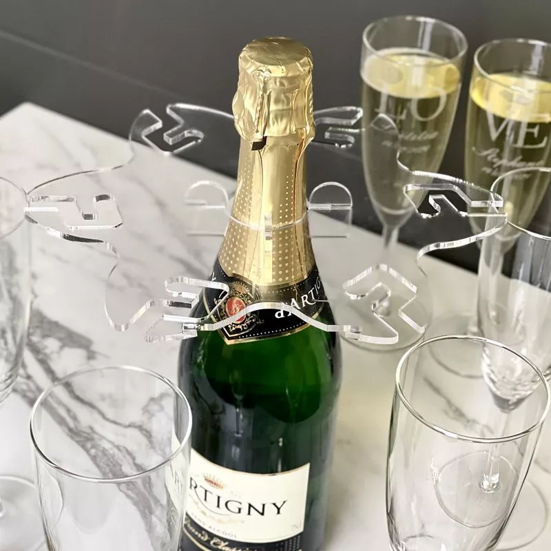 Support pour 6 flûtes champagne sur Bouteille