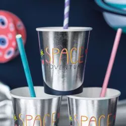 Gobelets thème espace 6 pièces