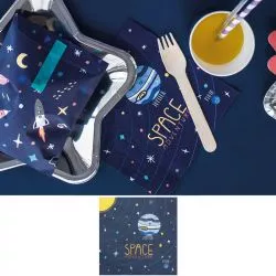 Serviette table espace aventure lot de 20