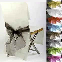 Noeud de chaise tissu organza X2