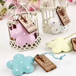 (4) étiquette déco Grelot en fleur