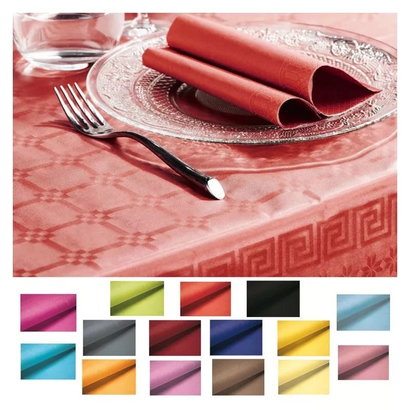 Nappe papier jetable 9 couleurs différentes 25M