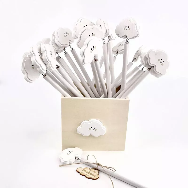 Sujet dragée - Crayon nuage (lot de 24)