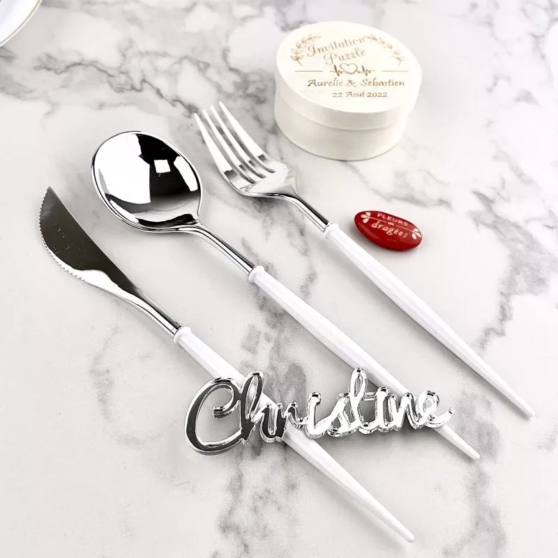 Ménagère Gourmet réutilisables 24 pièces - Argenté