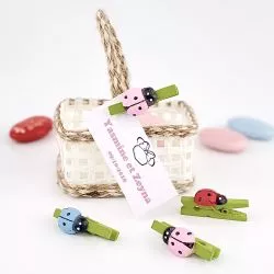 Mini pince à linge Coccinelle 3 cm (Les 12)