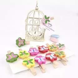Mini Pince papillons assorti (lot de 12)
