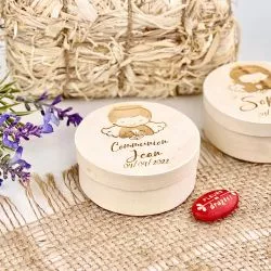 Boite personnalisée dragées communion garçon