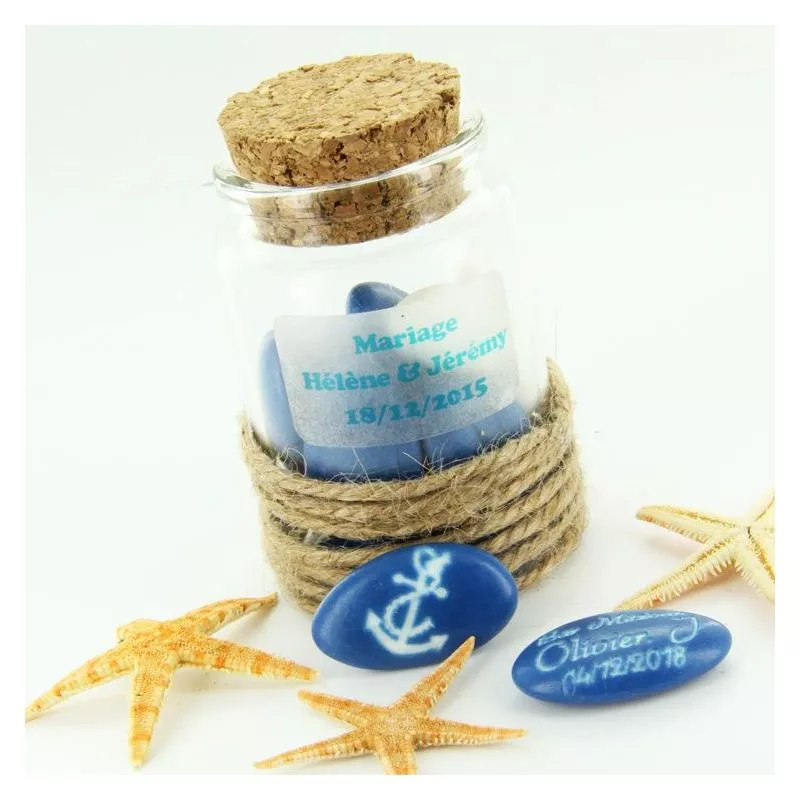 Pot dragées bouchon liège 80ml