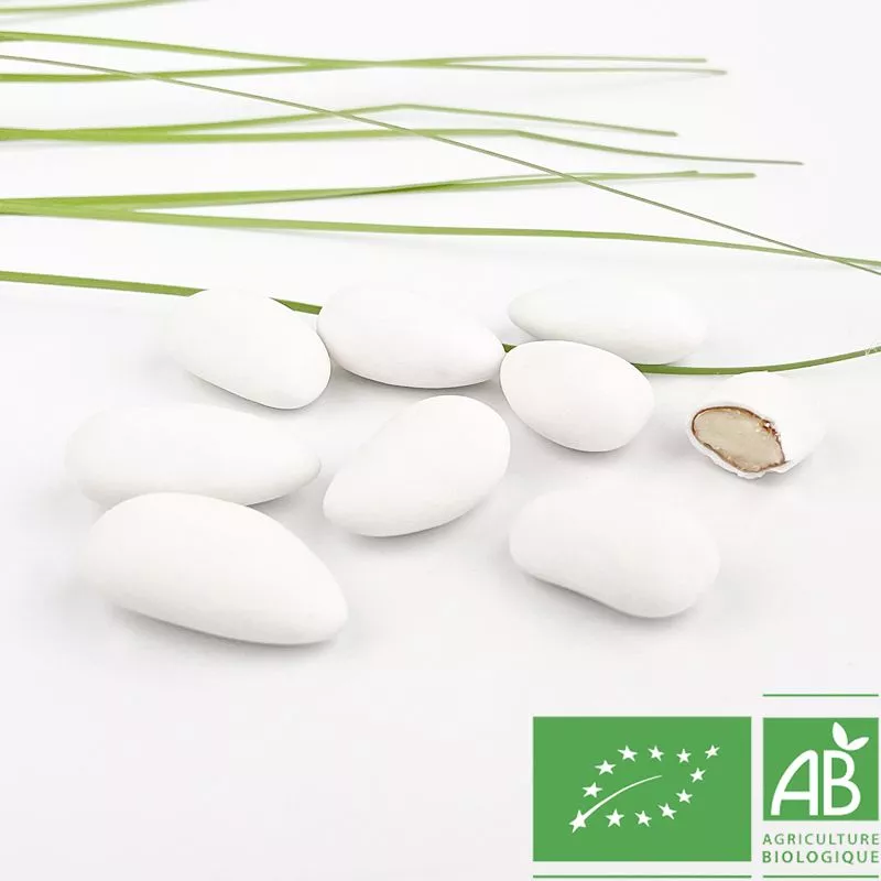 Dragées Amande certifié BIO- Blanche
