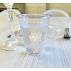 Verre gobelet diamant 25piéces