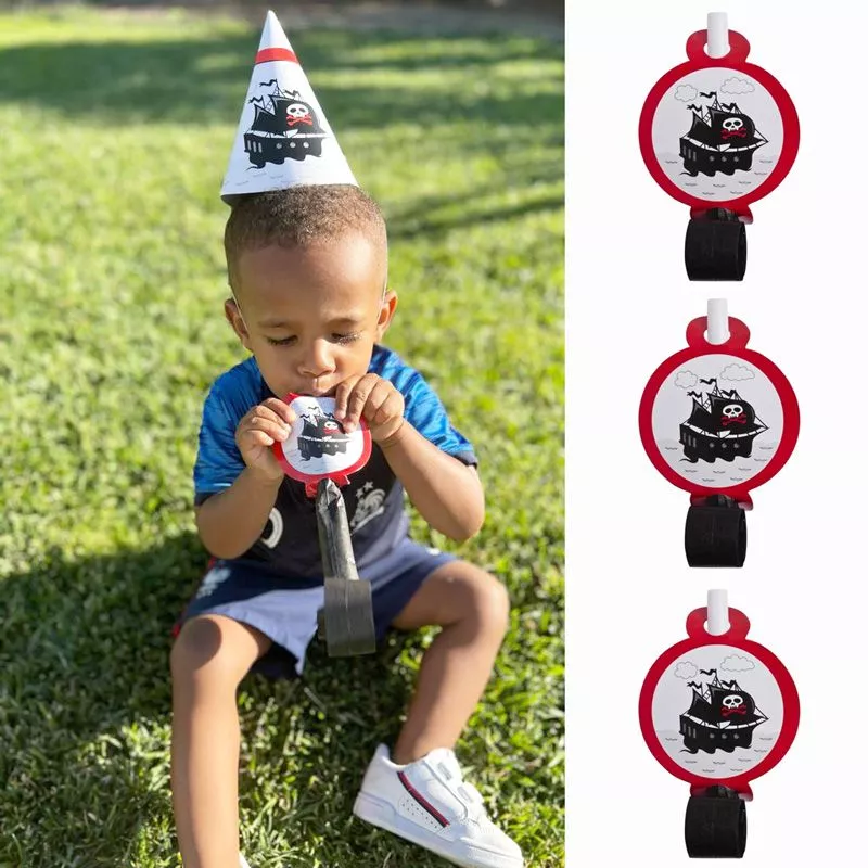 6 Sifflets anniversaire - Pirate
