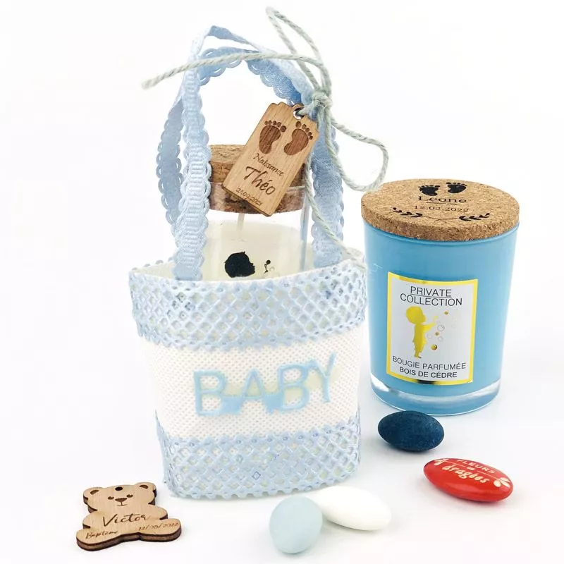 Panier Cabas baby (lot de 6) - Bleu