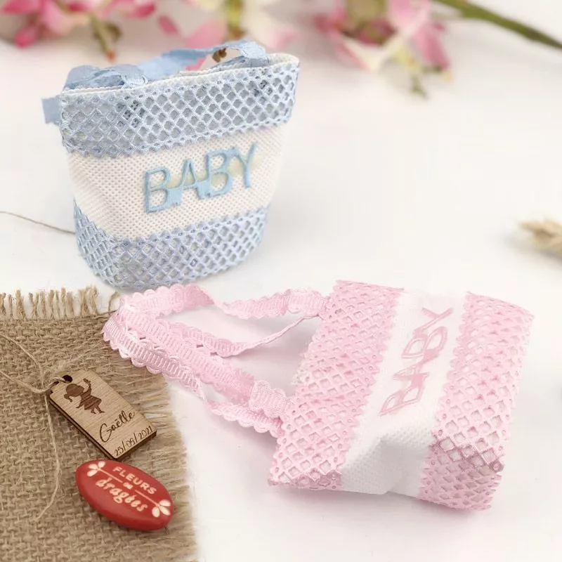 Panier Cabas baby (lot de 6) - Bleu