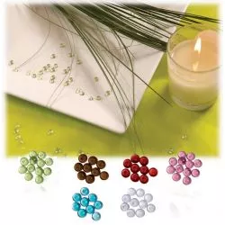 Perles de pluie translucide