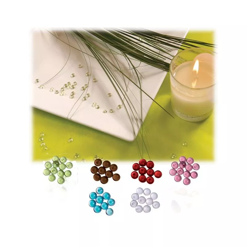 Perles de pluie translucide