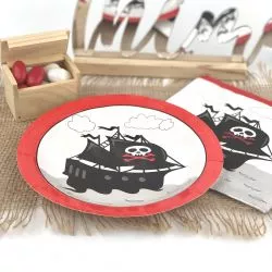 Assiette jetable Pirate X10