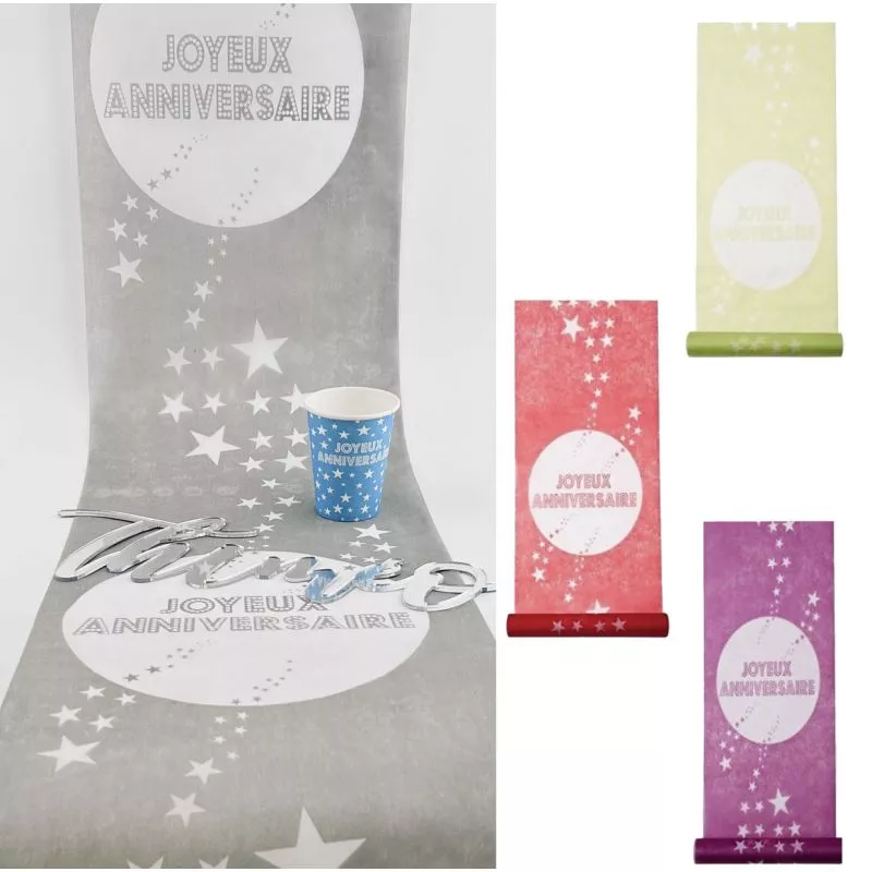 Chemin de table Anniversaire