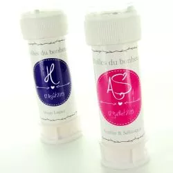 Bulle savon mariage personnalisée