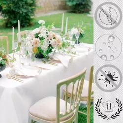 Arrivage - Nappe luxe rectangle anti-tache - 150 x 250 cm