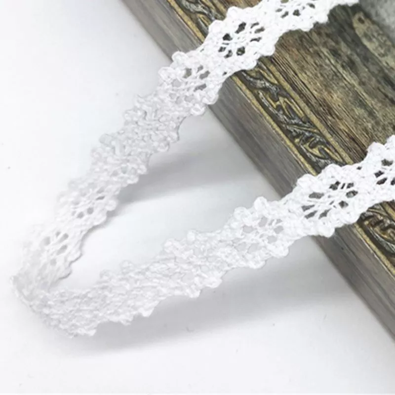 Ruban dentelle Blanc 15mm X 3m