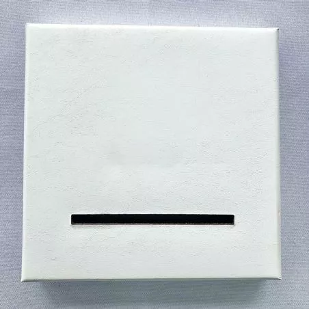 Urne transparent Couvercle Blanc