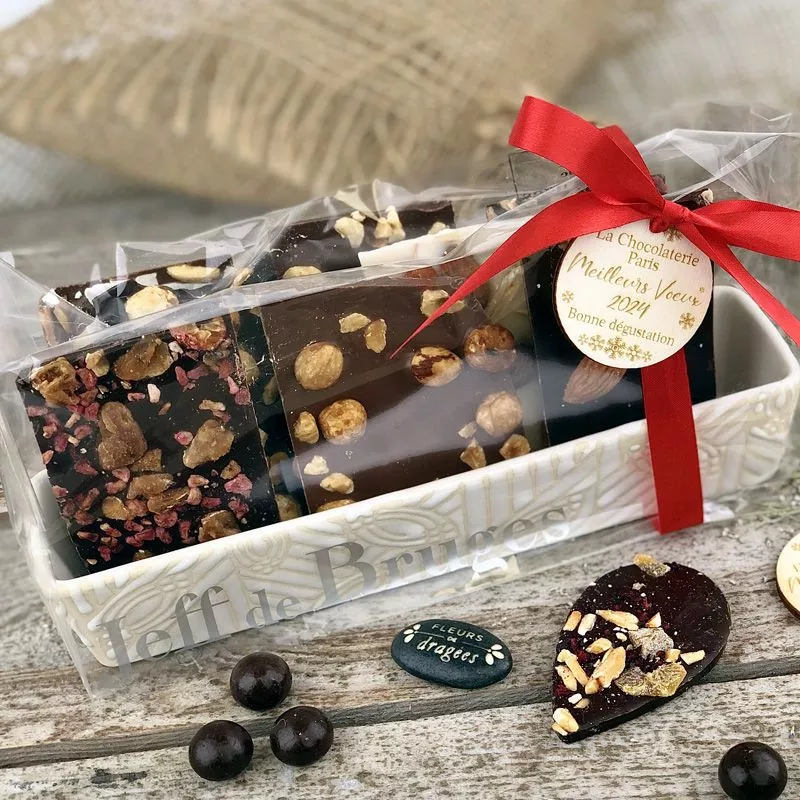 Lot de 12 Etiquette cadeau fin d'année - Meilleurs vœux