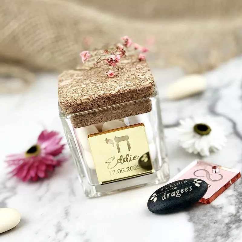 Étiquette luxe Miroir bat mitzvah - Personnalisée (6 pièce)