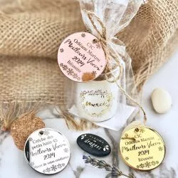 Etiquette à personnalisée Miroir - Meilleurs vœux (lot de 6)