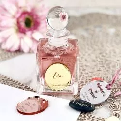 Etiquettes personnalisée Miroir Ovale - 6 pièces