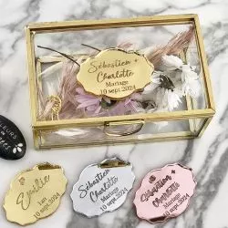 6 Étiquettes dragées Miroir - Royal