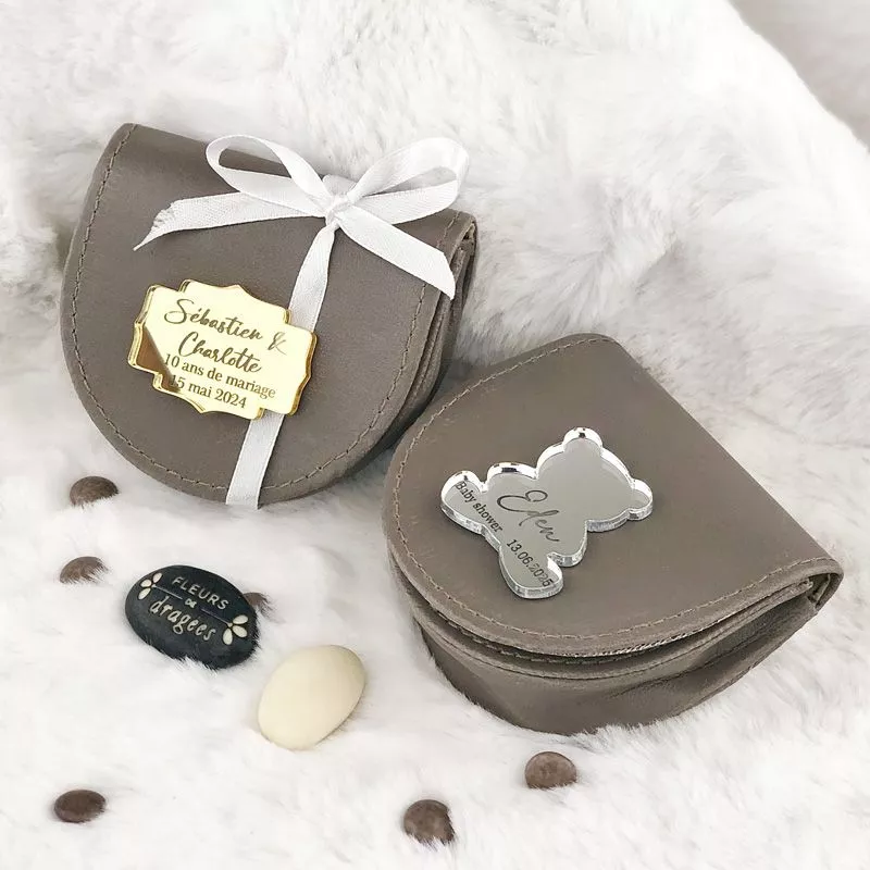 Etiquette Vintage Miroir personnalisée (6psc)
