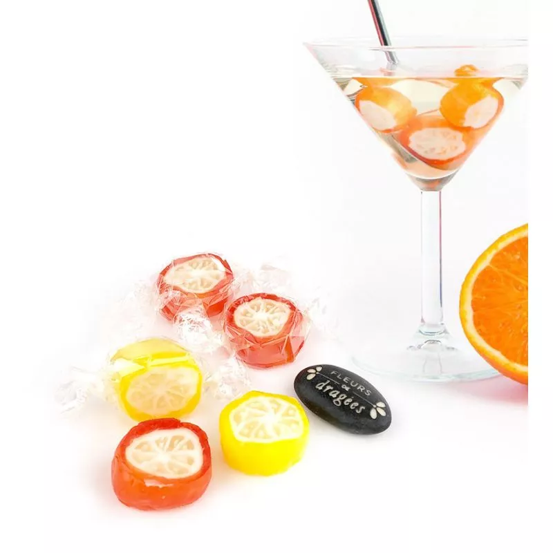 Bonbons artisanal - Roller Orange Citron acidulés