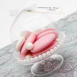 Cloche dragées verre lx3