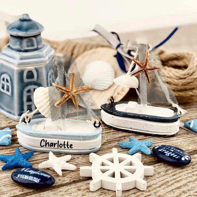 Petit bateau déco cadeau d'invité